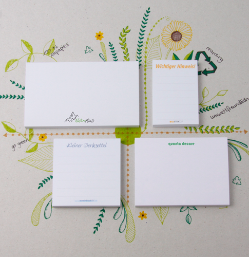 Was macht Haftnotizen aus Recyclingpapier zur idealen Wahl für nachhaltiges Branding?