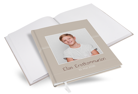 Gästebuch Kommunion "Pure Beige"