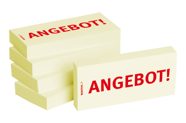 BIZSTIX® Business Haftnotizen "Angebot!"